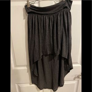 Forever21 charcoal hi-low skirt 